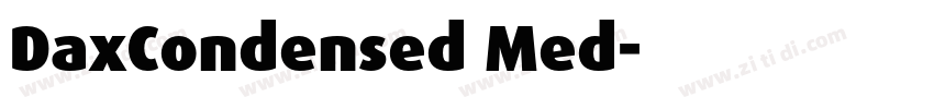 DaxCondensed Med字体转换